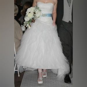 Galina Signature Strapless A-Line Wedding Gown